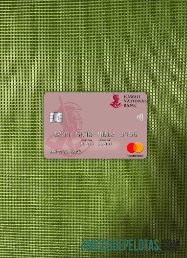 Havaí, Banco Nacional do Havaí Mastercard Photolook Front modelo